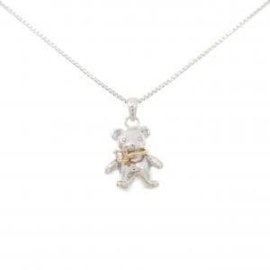 K18WG/K18PG ベア ダイヤモンド ネックレス 0.03CT