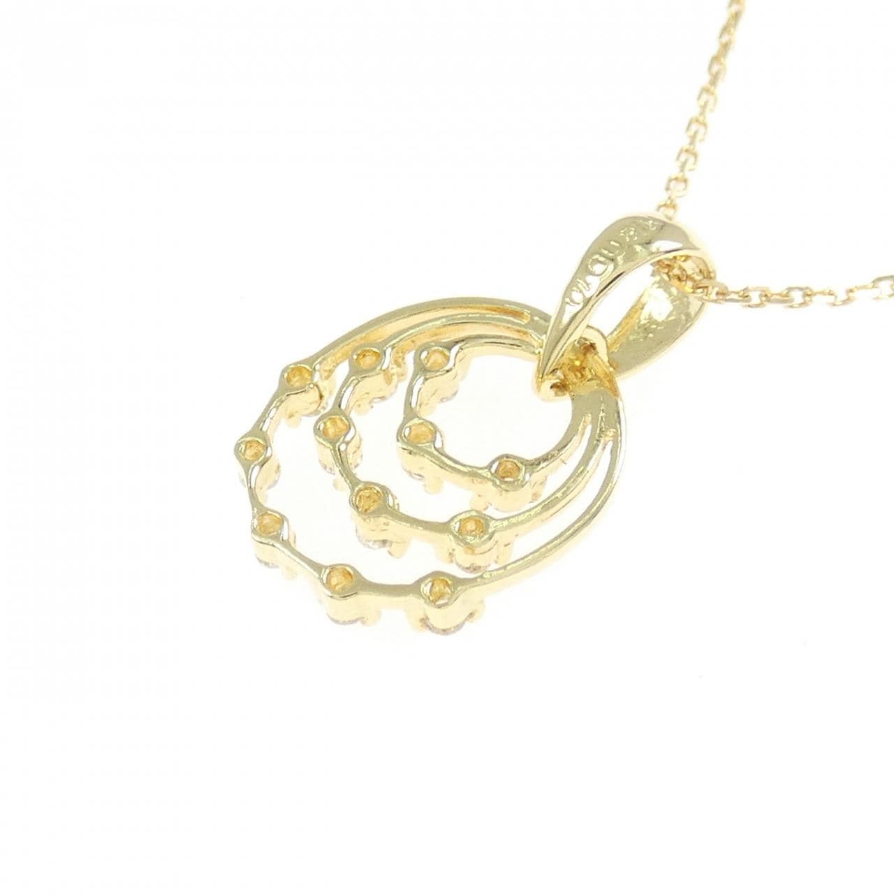 K18YG ダイヤモンド ネックレス 0.10CT