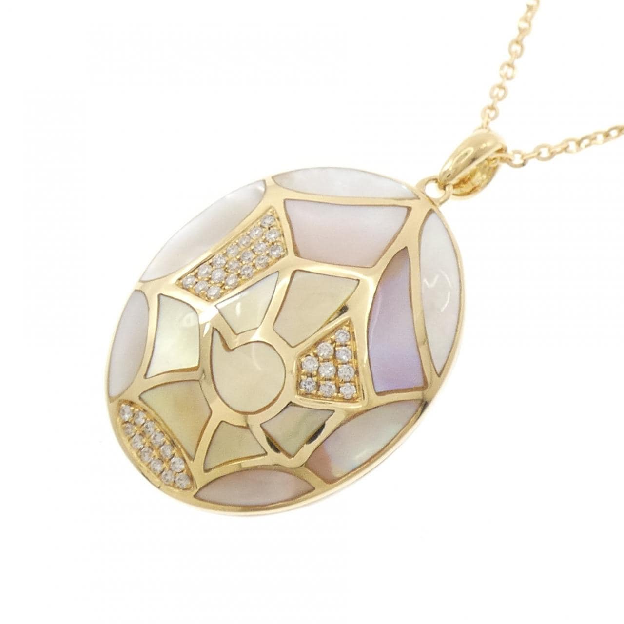 K18YG マザーオブパール ネックレス