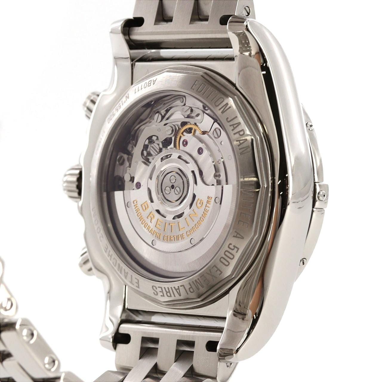 ブライトリング クロノマット44ブラックマザーオブパール JAPAN LIMITED AB0111/S011BMPPA SS 自動巻