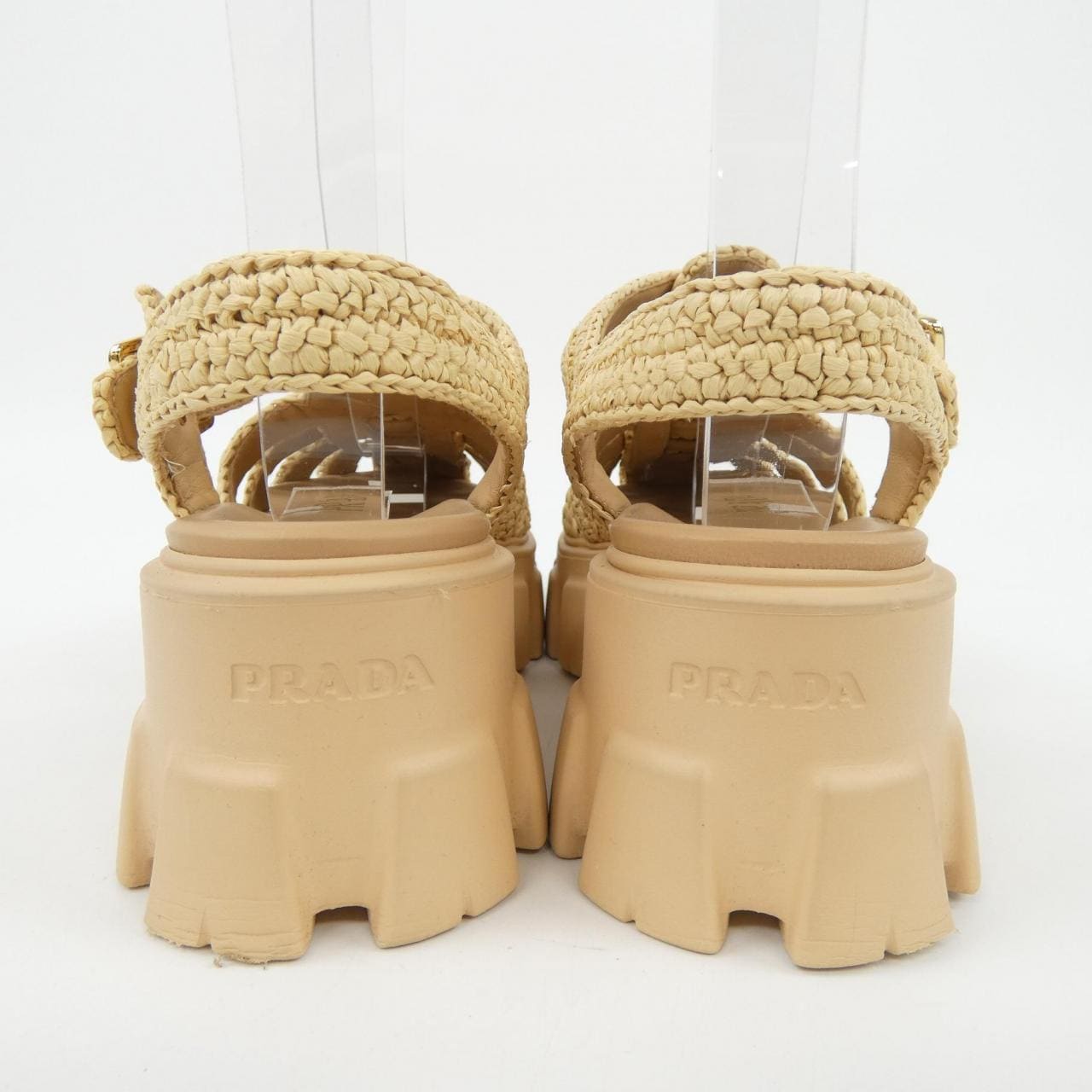 プラダ PRADA トライアングルロゴ 1X138N モノリス クロシェ サンダル