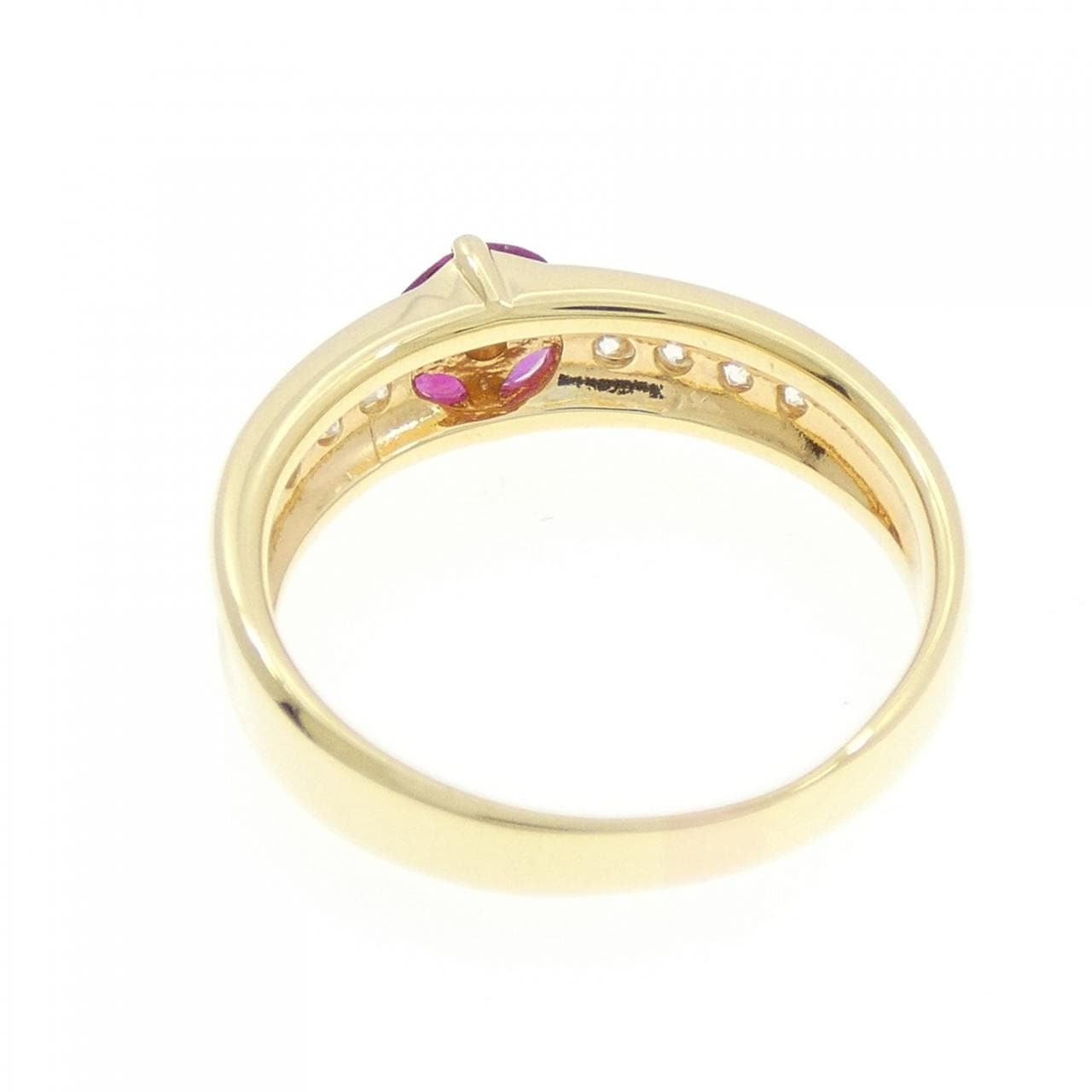 K18YG ルビー リング 0.29CT