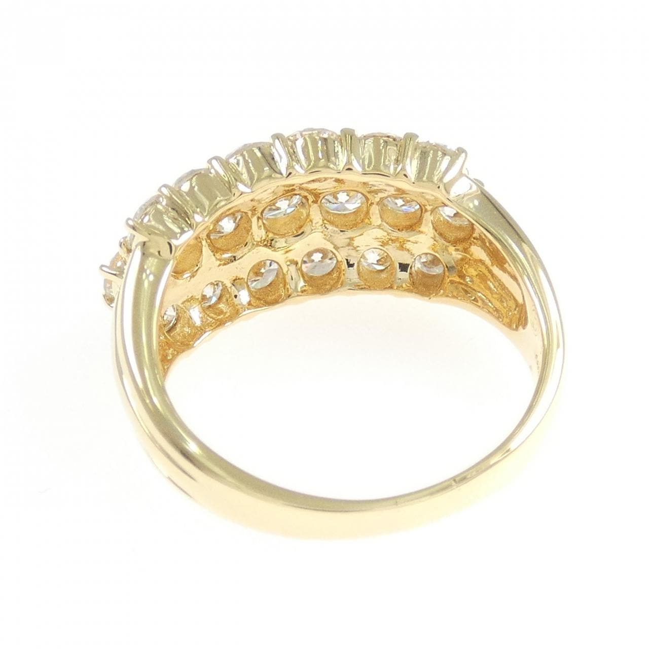 K18YG ダイヤモンド リング 2.02CT