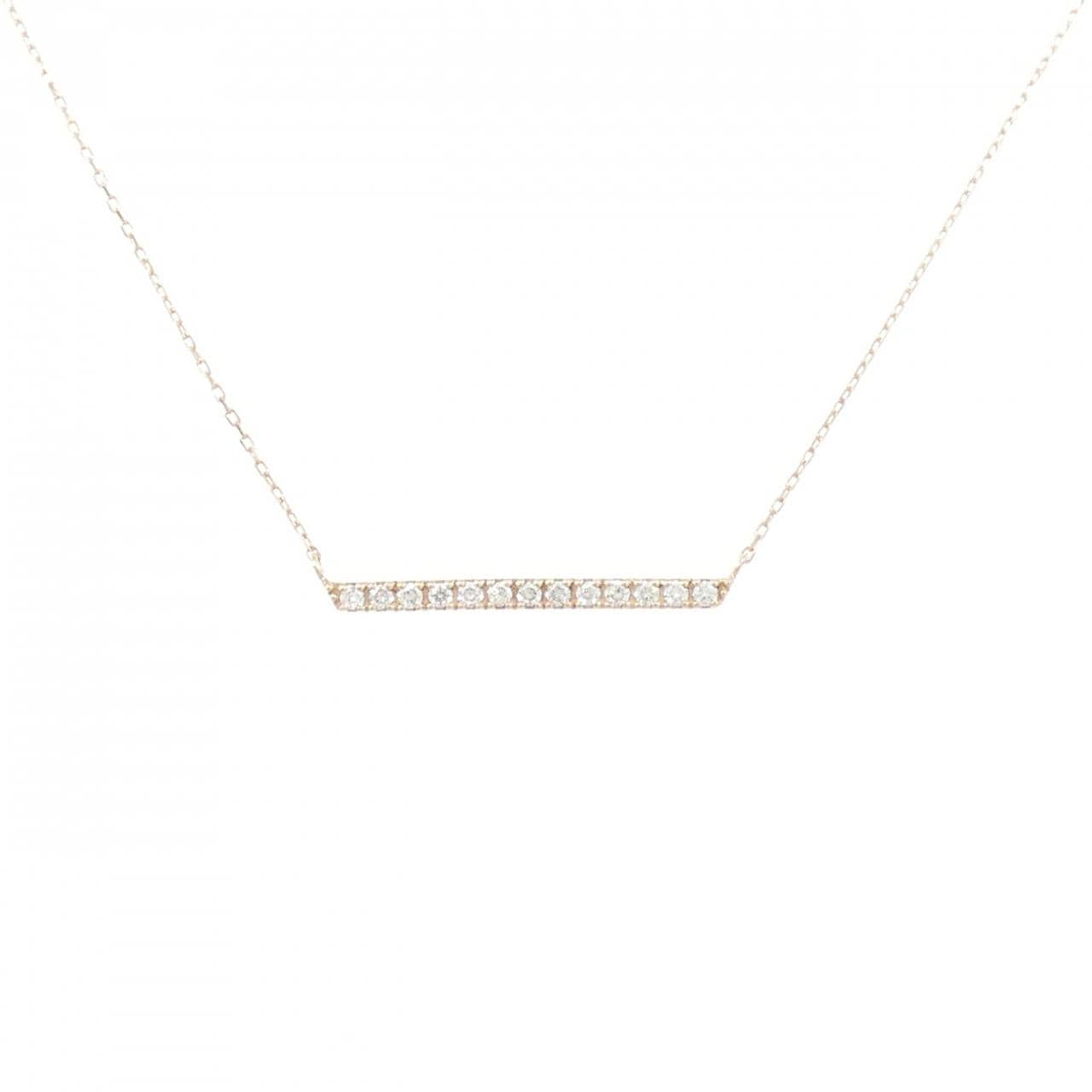K10PG ダイヤモンド ネックレス 0.10CT
