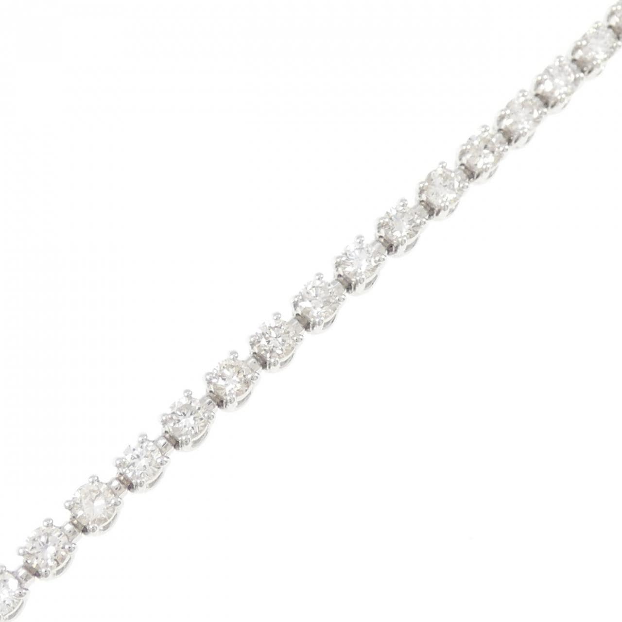 K18WG ダイヤモンド ブレスレット 3.00CT