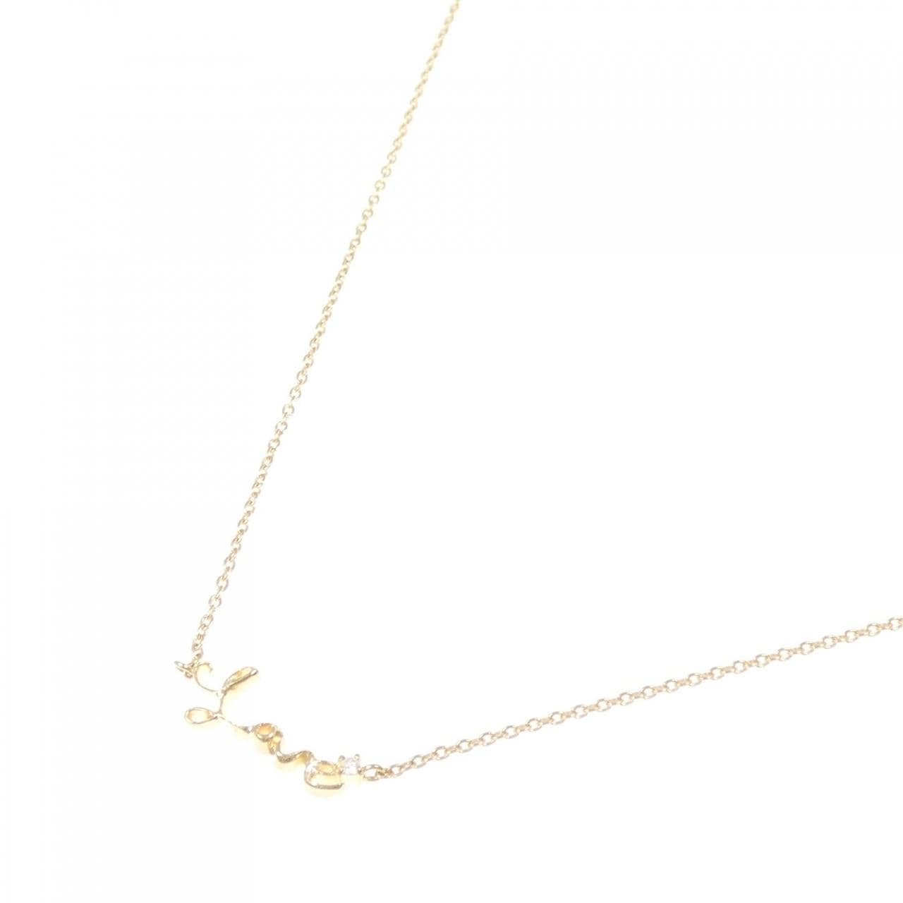 シエナ ロゼ ダイヤモンド ネックレス 0.08CT