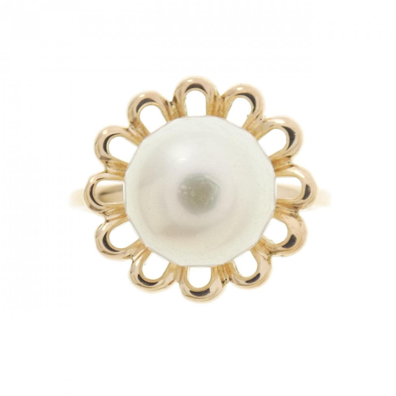 K18YG アコヤパール リング 8.2mm