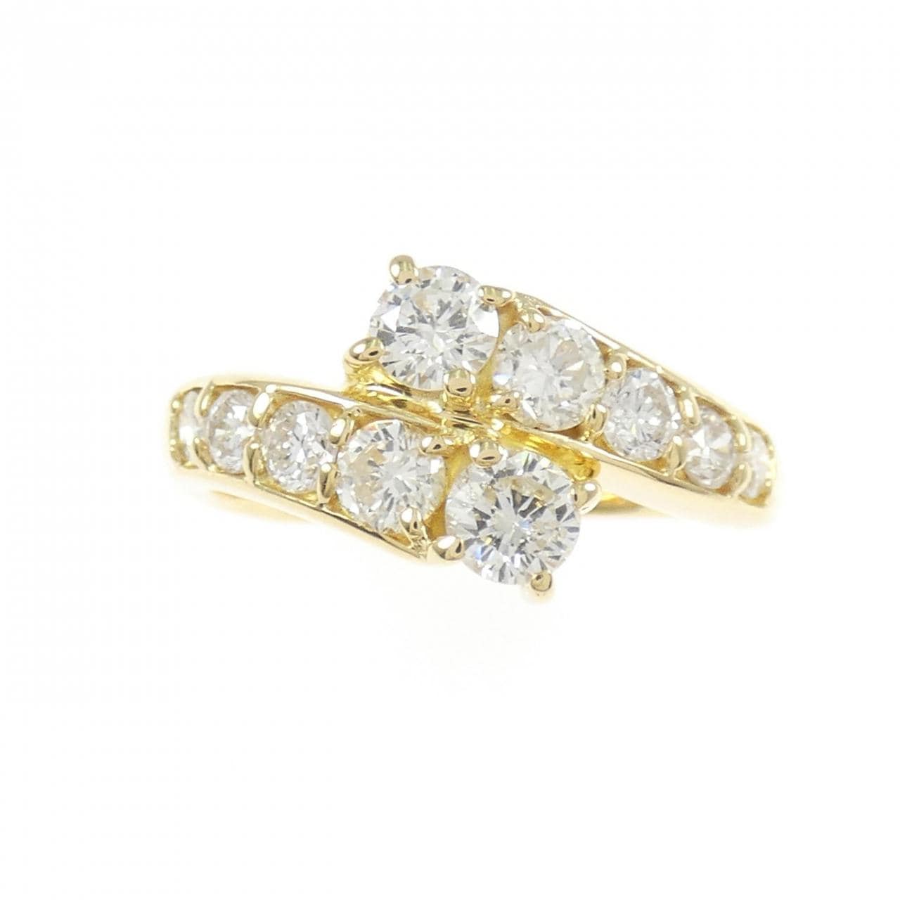 K18YG ダイヤモンド リング 1.07CT