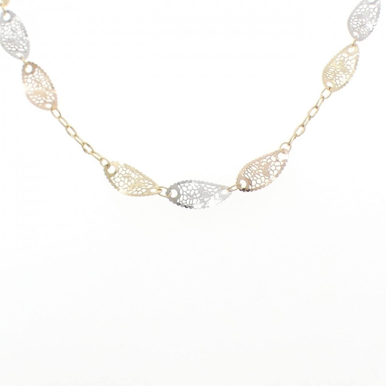 NEONERO K18スリーカラー ネックレス