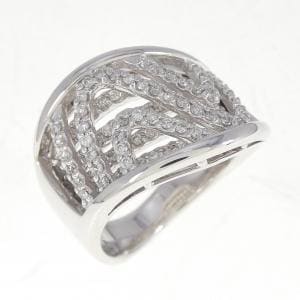 K18WG ダイヤモンド リング 0.55CT
