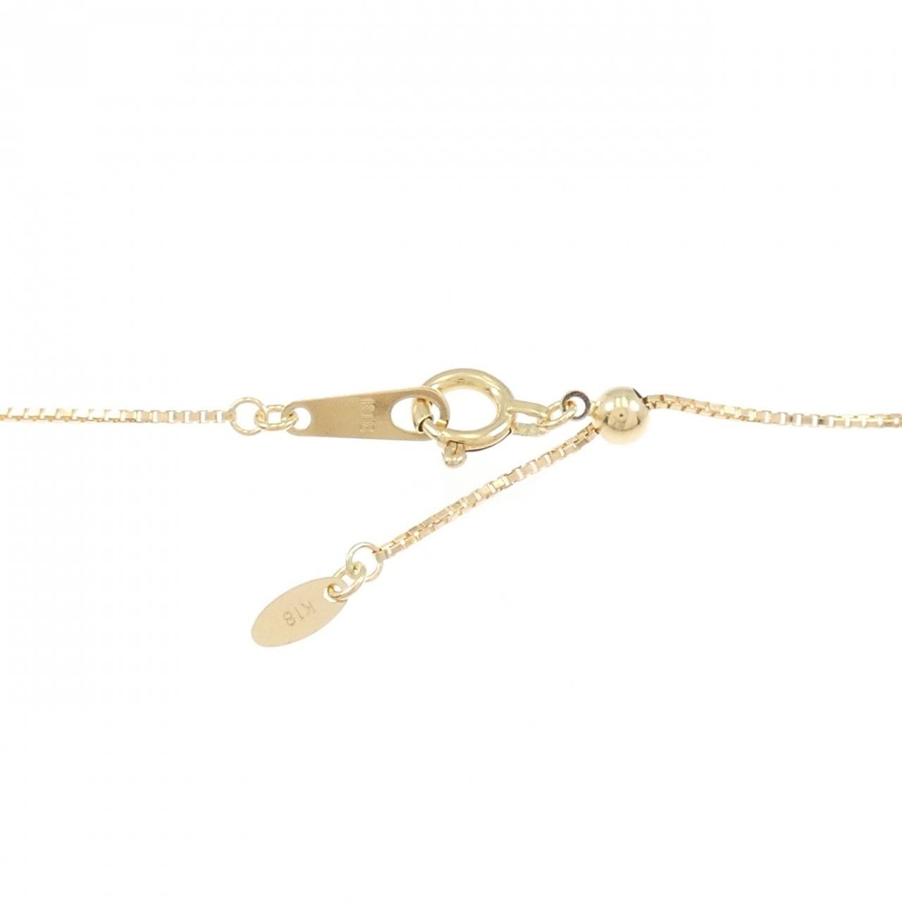 K18YG ダイヤモンド ネックレス 0.07CT