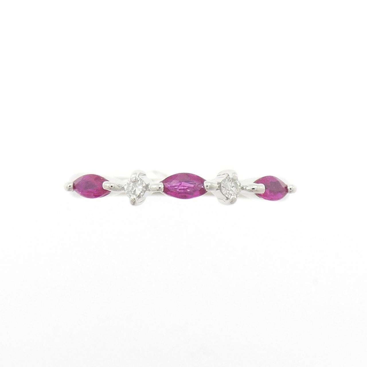 PT900 ルビー リング