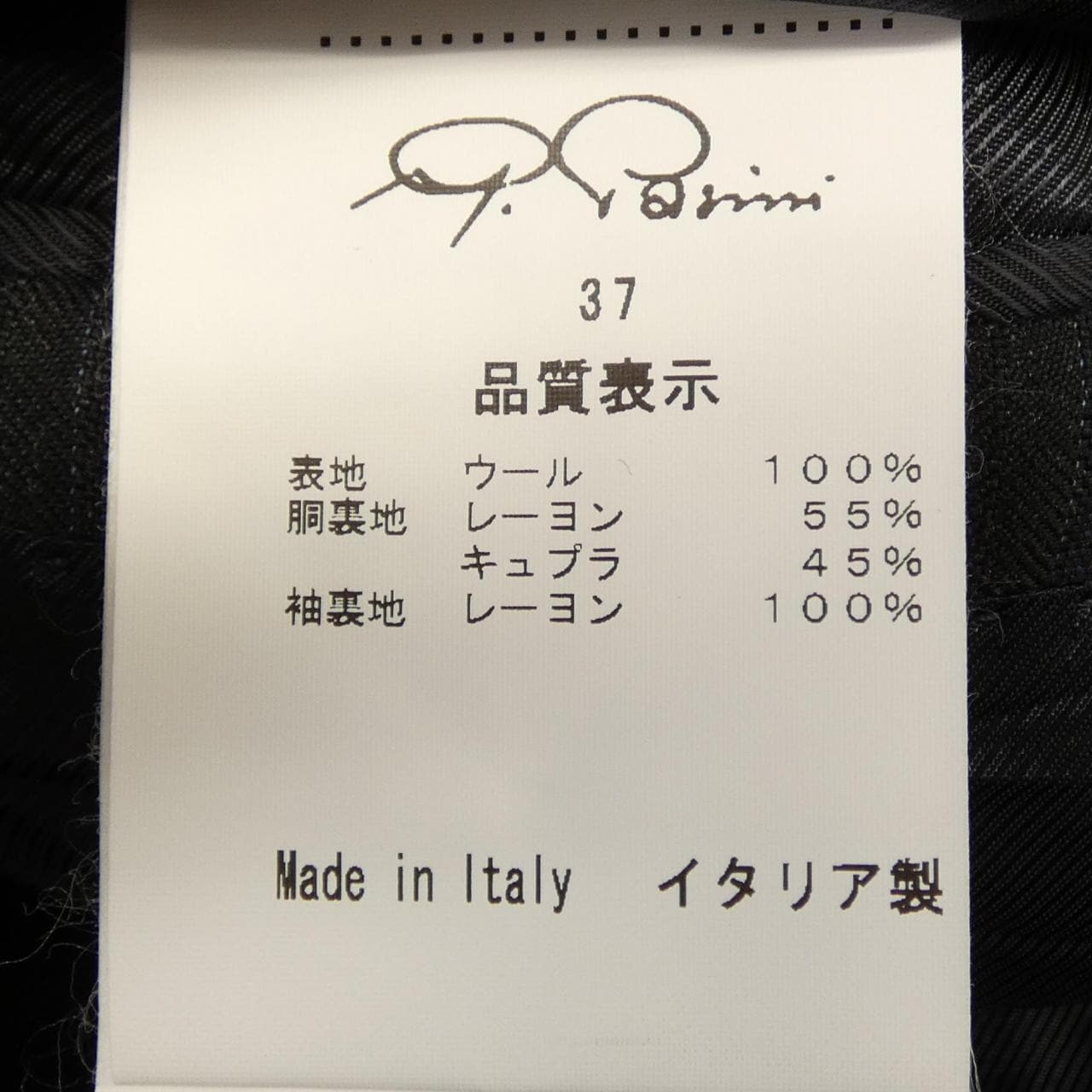 ガブリエレパジーニ GABRIELE PASINI ジャケット