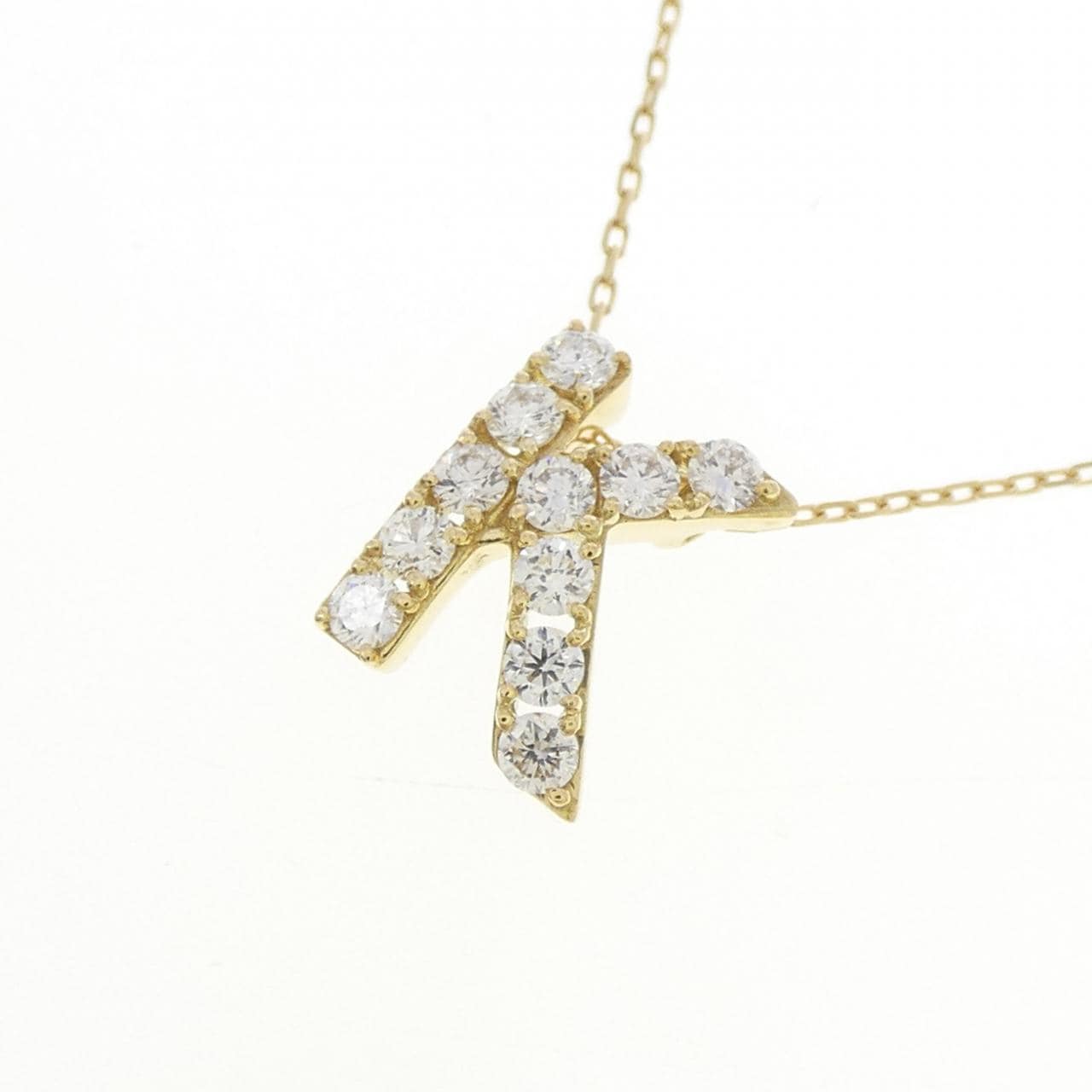 アーカー プルミエトワール イニシャル ネックレス 0.22CT
