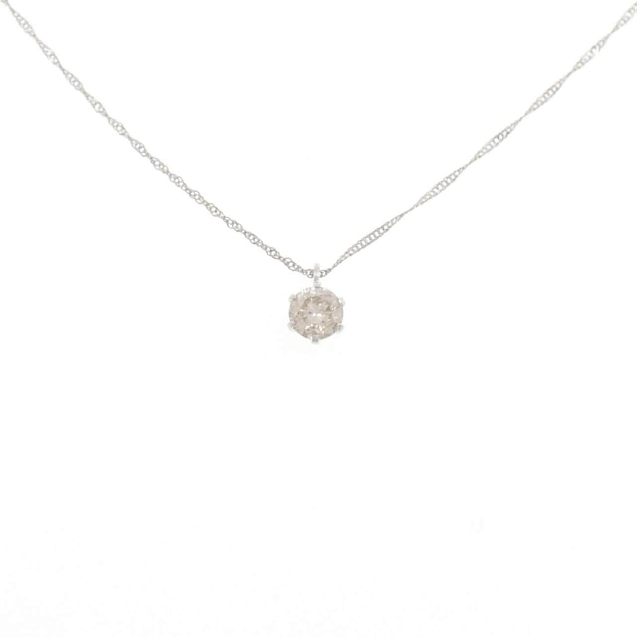 PT900/PT850 ソリティア ダイヤモンド ネックレス 0.40CT