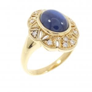 K18YG サファイヤ リング 2.68CT