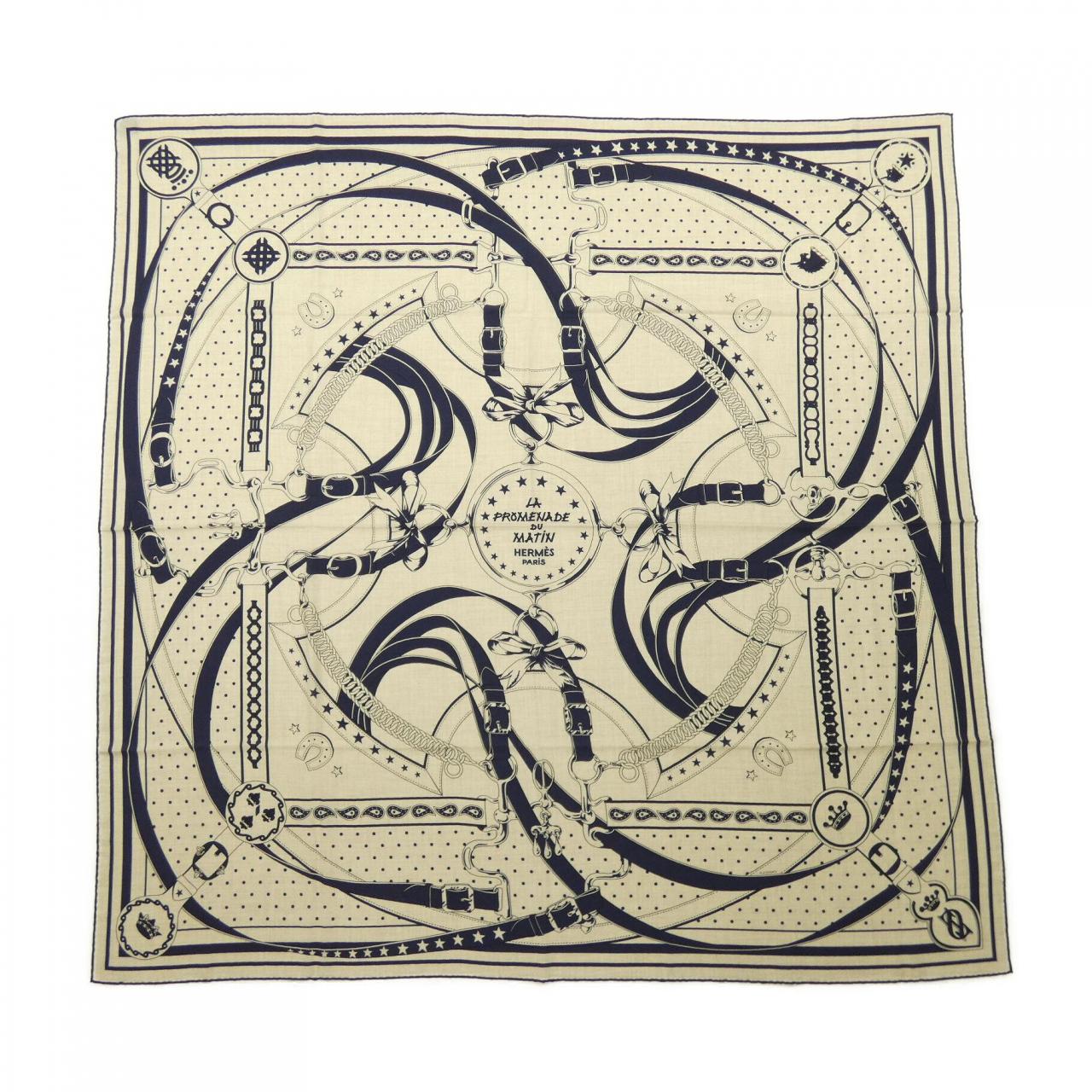 エルメス HERMES LA PROMENADE DU MATIN BANDANA H243986S カレジェアン140 ショール