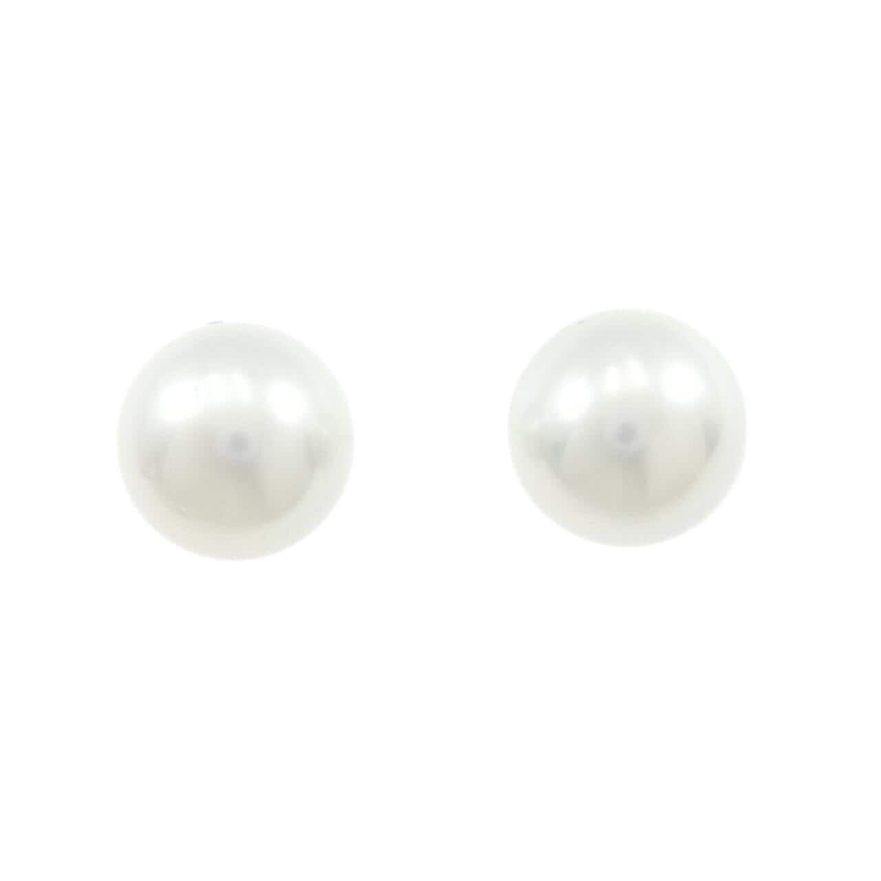 K14WG 白蝶パール ピアス 11.1mm