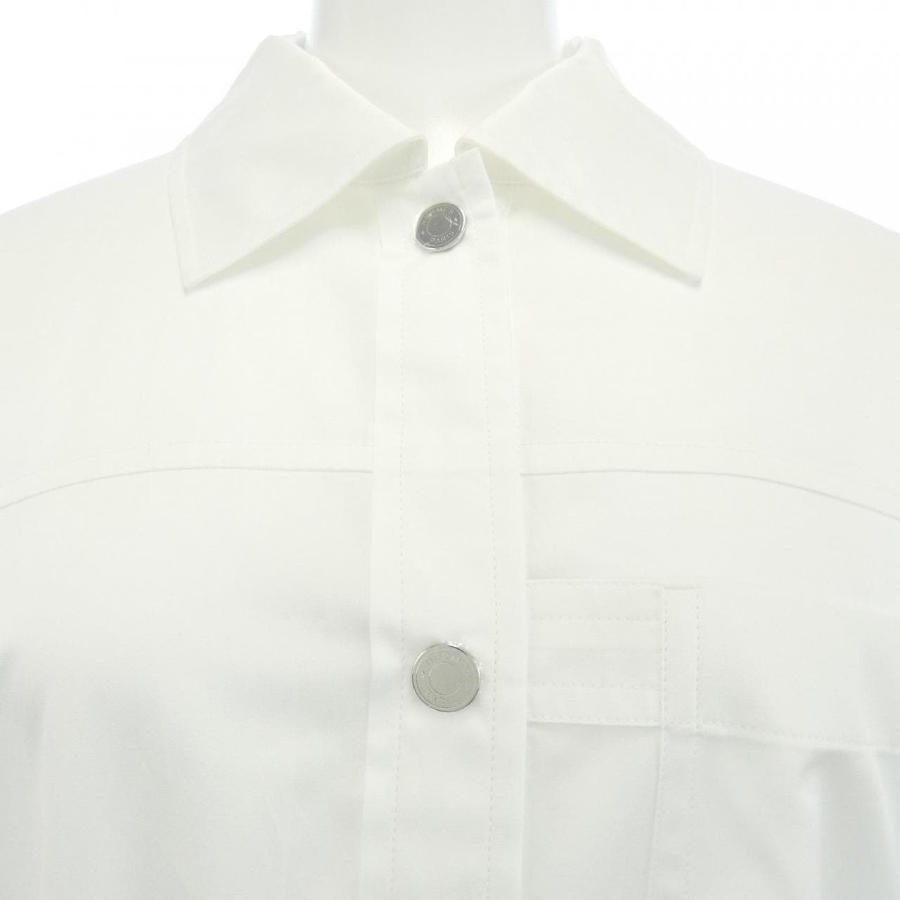 エルメス HERMES クルードセル シャツドレス 5E0573DV ワンピース