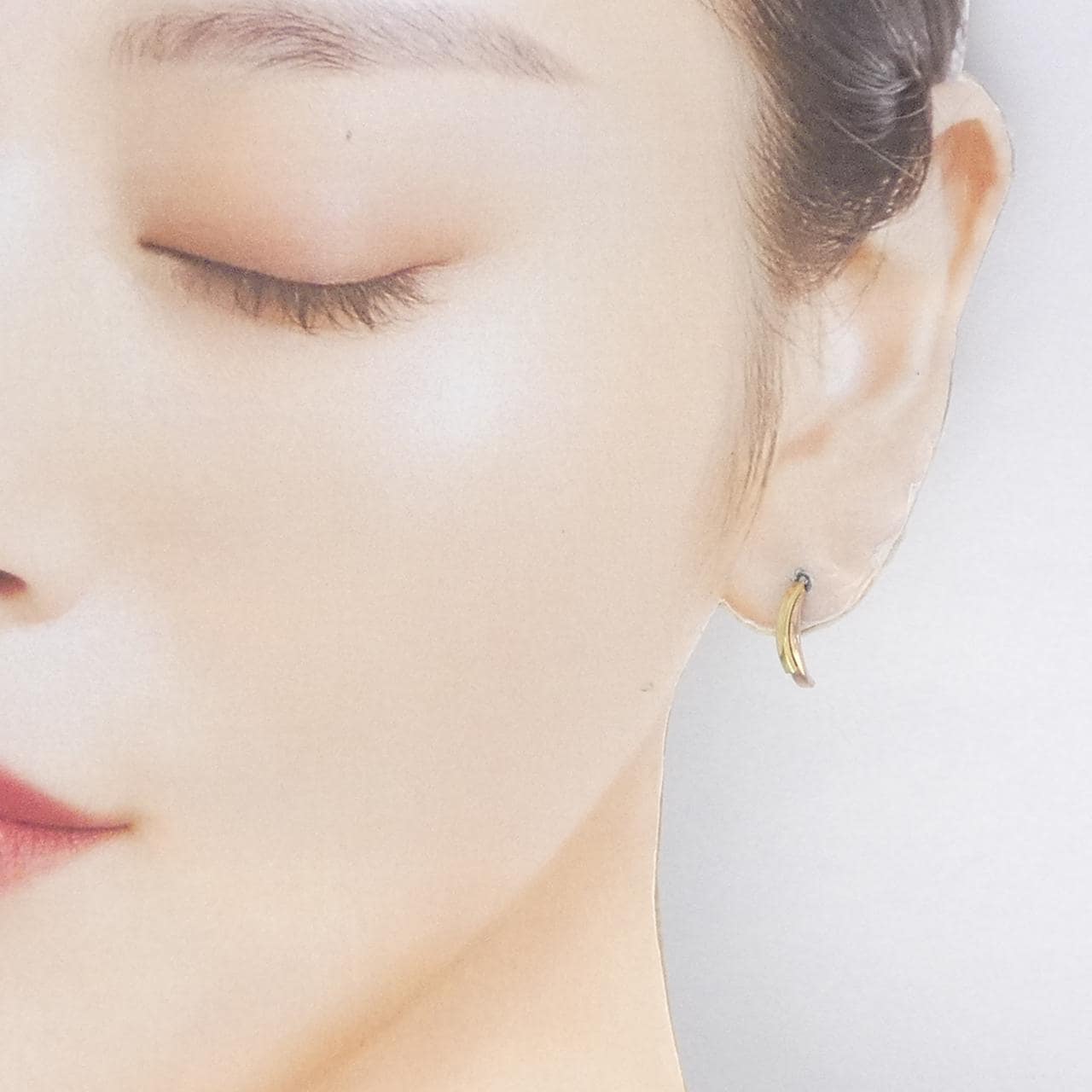 K18YG/K18PG earrings