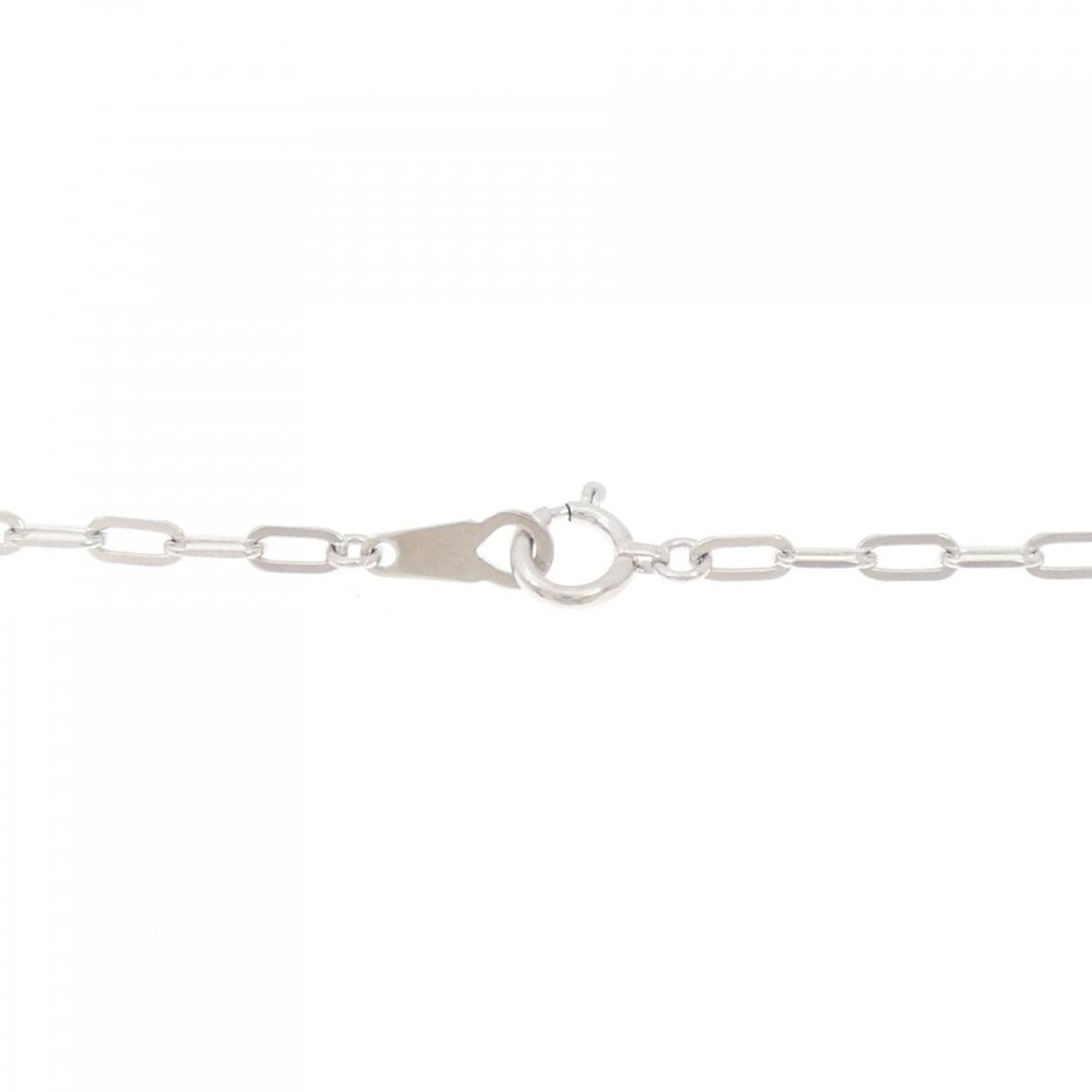 K18WG パヴェ ハート ダイヤモンド ネックレス 0.472CT