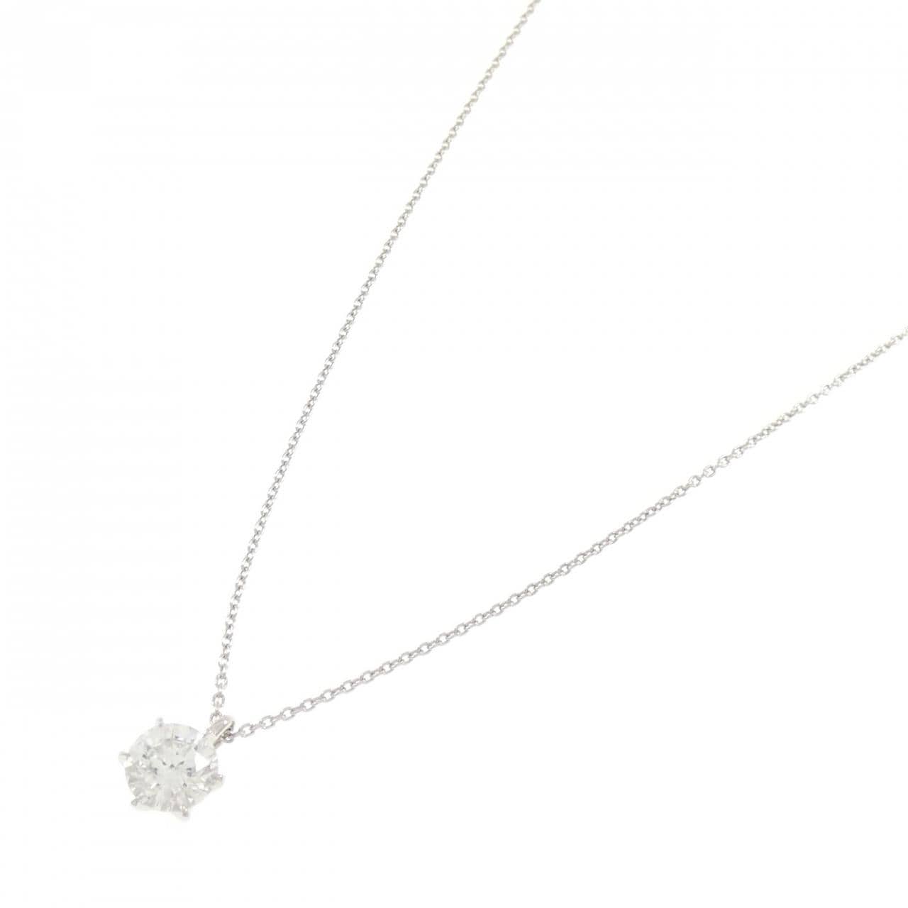 【リメイク】PT900/PT850 ダイヤモンド ネックレス 1.003CT G SI2 VG
