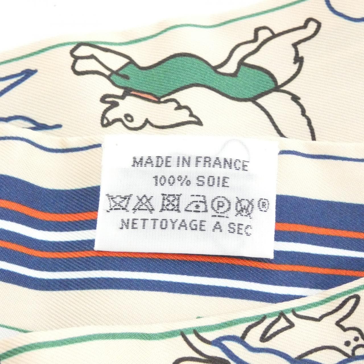 エルメス LES CHIENS PARISIENS ツイリー 064116S スカーフ