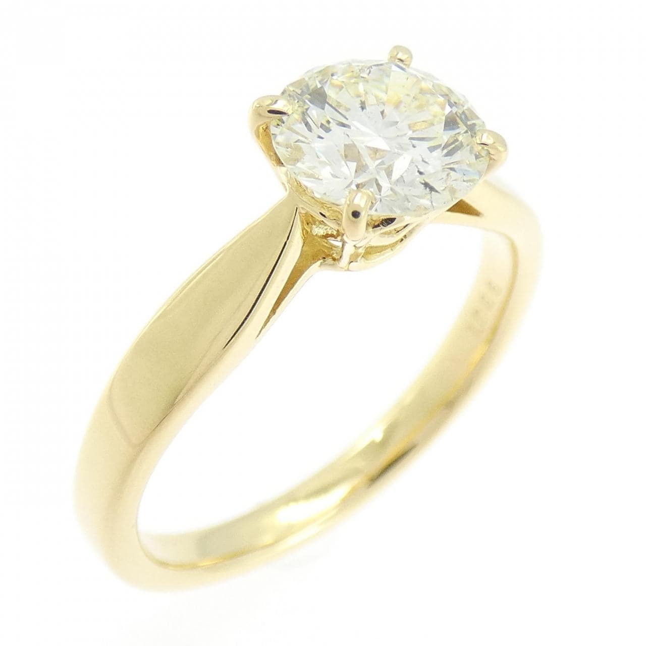K18YG ダイヤモンド リング 1.086CT L SI2 EXT