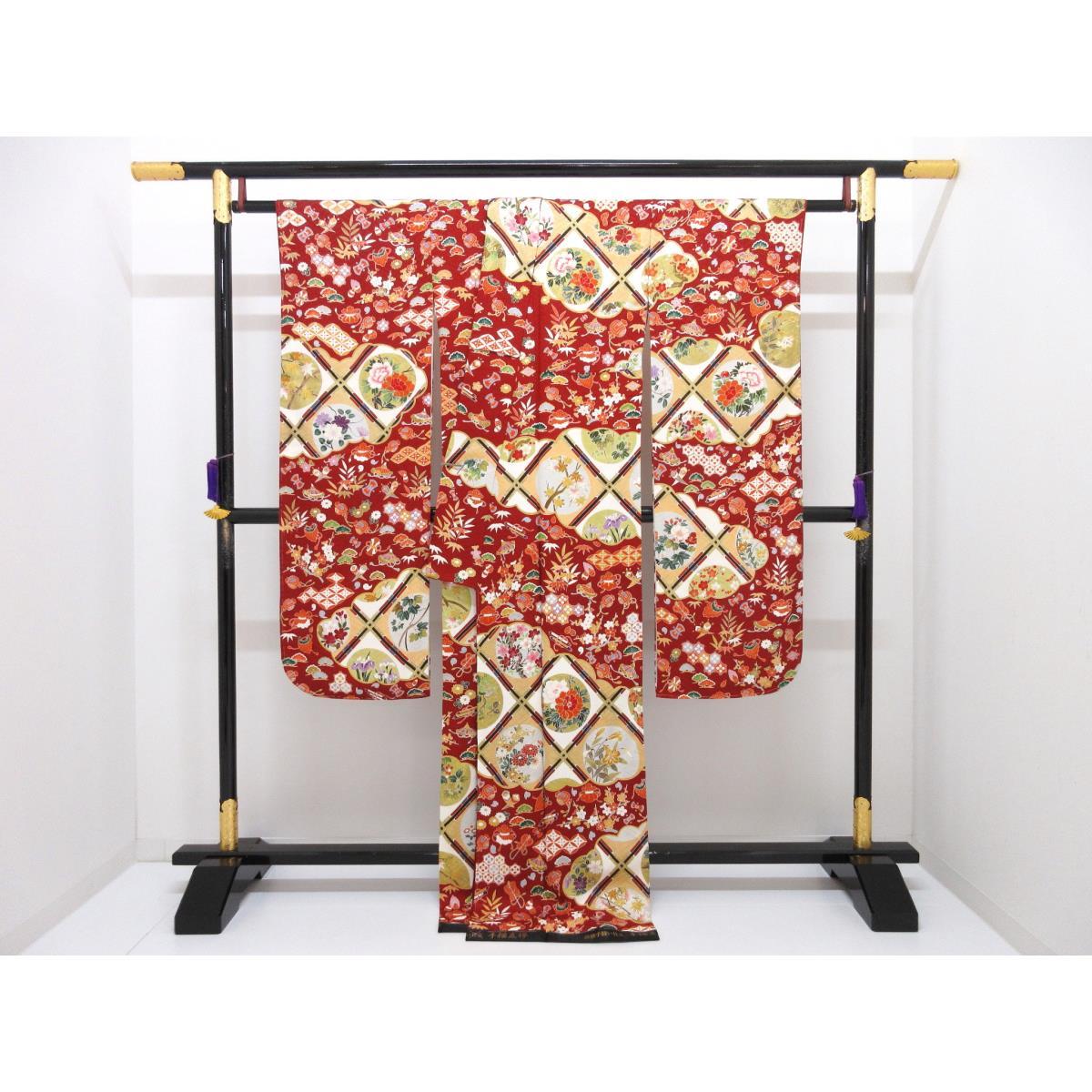 【未使用品】振袖　友禅金彩加工