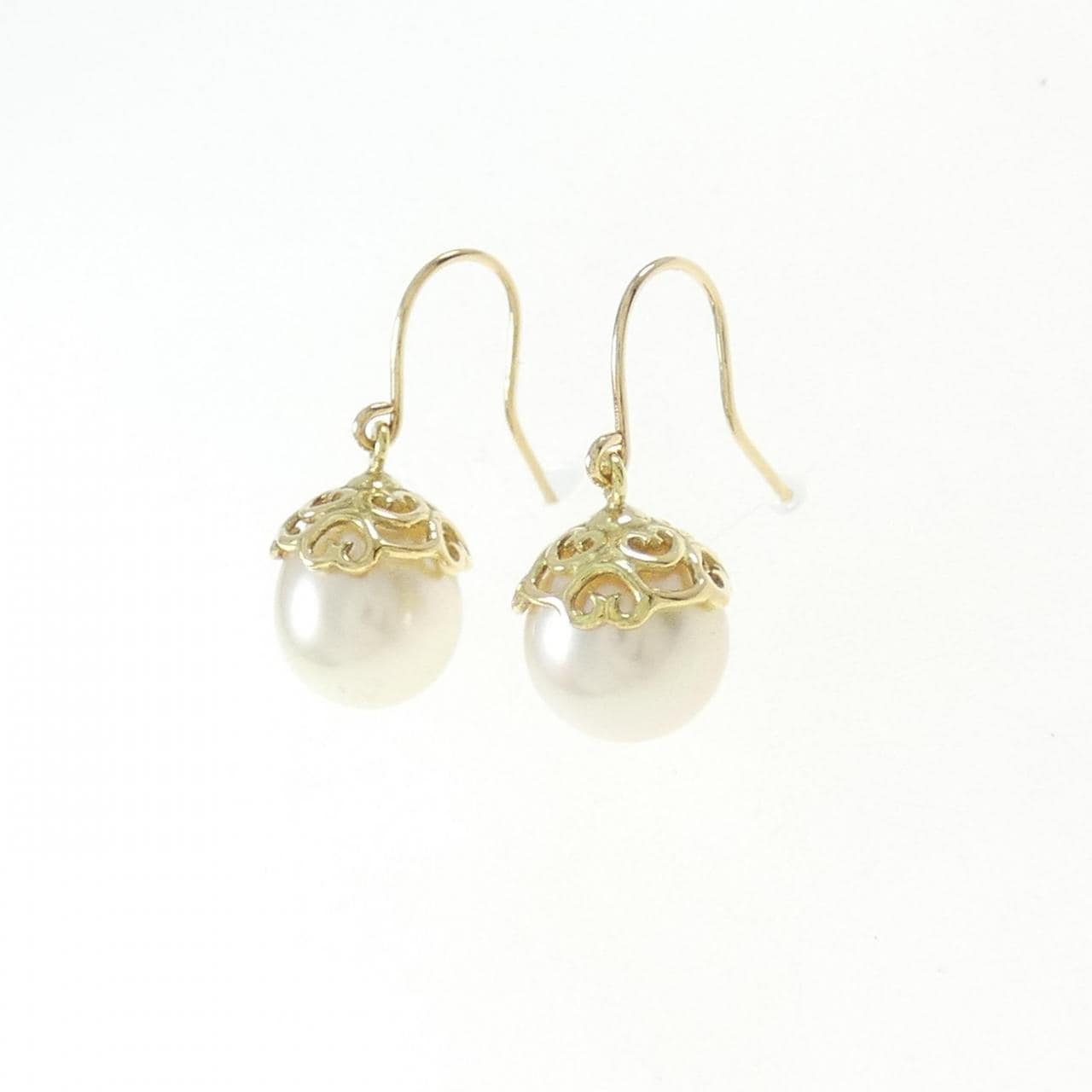 K18YG アコヤパール ピアス 8.0mm