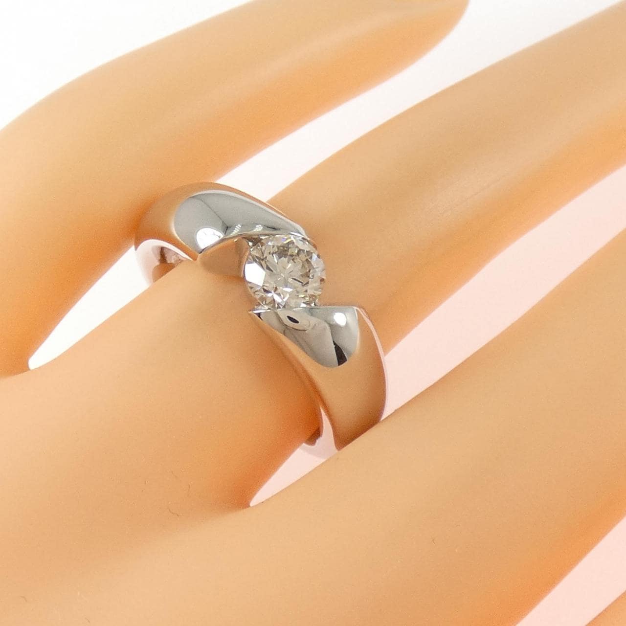 PT950 ダイヤモンド リング 0.618CT