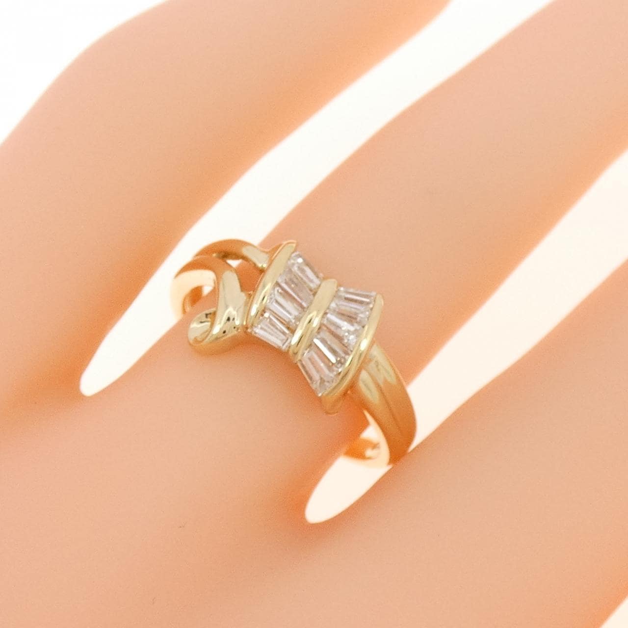 K18YG ダイヤモンド リング 0.50CT