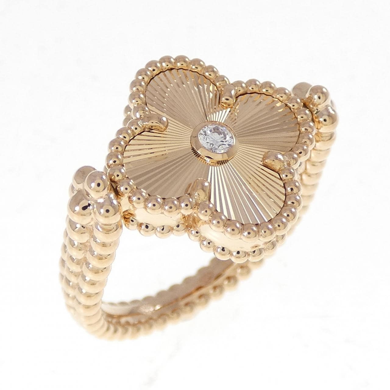 ヴァンクリーフ&アーペル ヴィンテージアルハンブラ リバーシブル リング