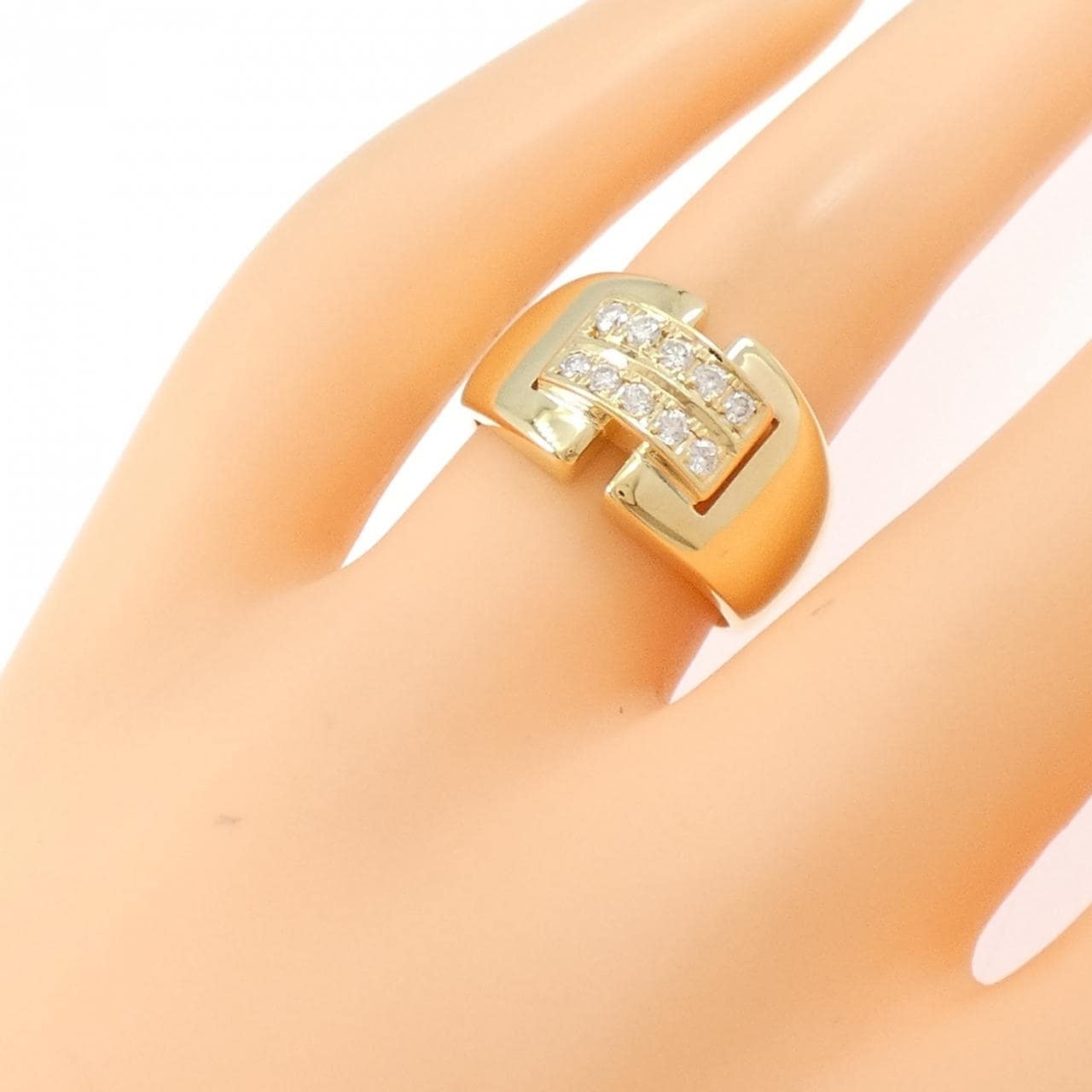 K18YG ダイヤモンド リング 0.20CT