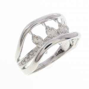 K18WG ダイヤモンド リング 0.52CT
