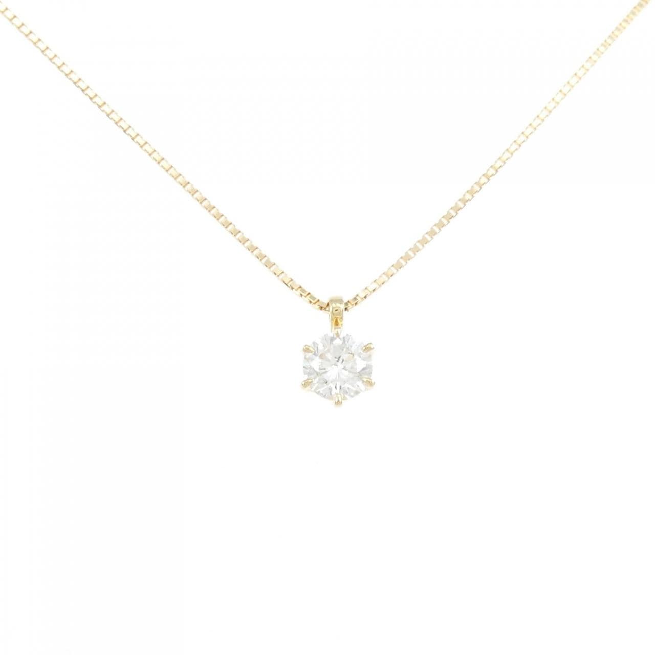 [BRAND NEW] K18YG Diamond Necklace 0.505CT G SI2 VG