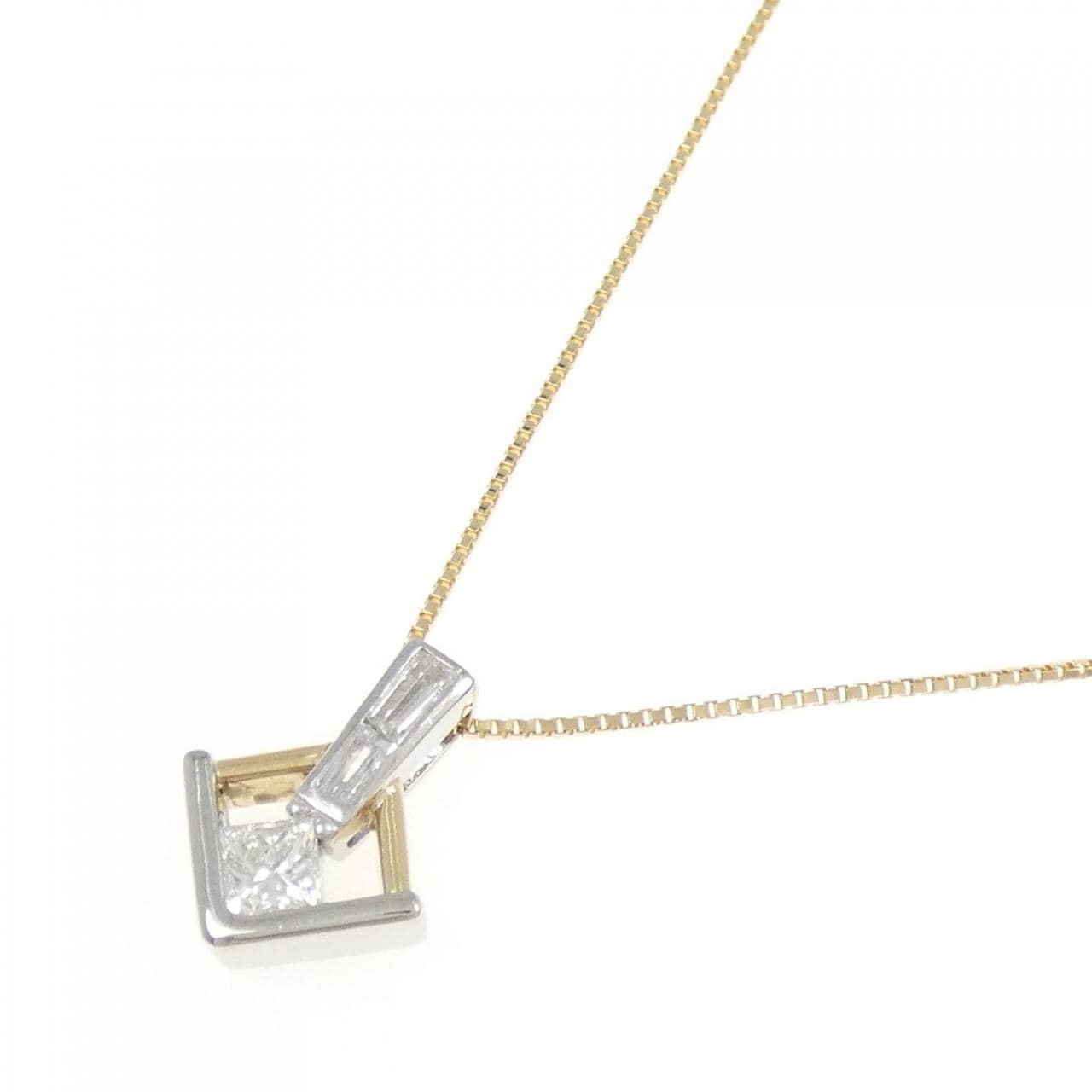 PT/K18YG Diamond Necklace 0.31CT