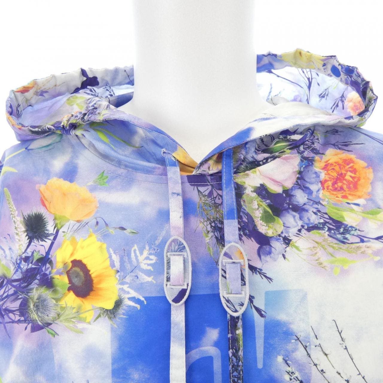 ルイヴィトン LOUIS VUITTON フラワーポプリンパッチワークフーディ HIS79WTXB パーカー