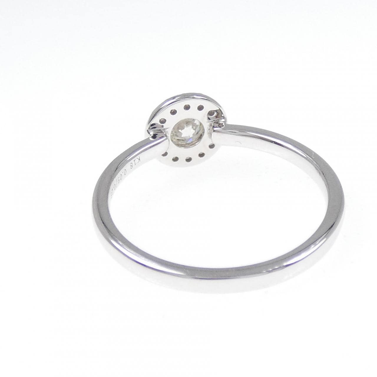 【新品】K18WG ダイヤモンド リング 0.23CT