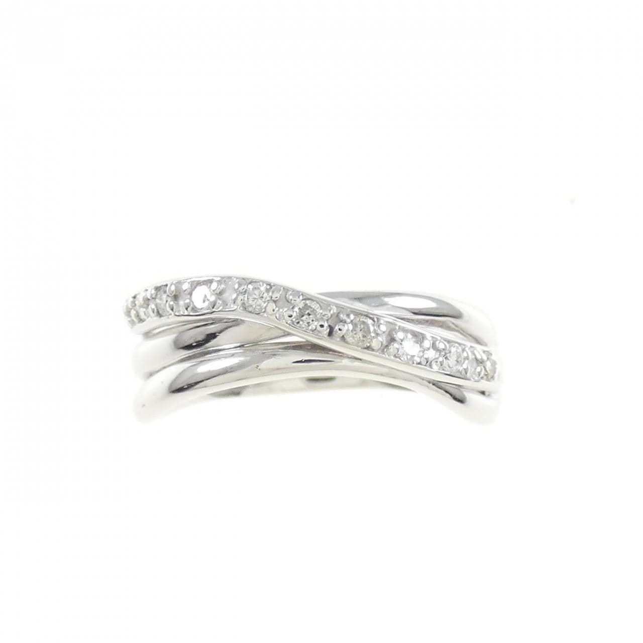 K18WG ダイヤモンド リング 0.10CT