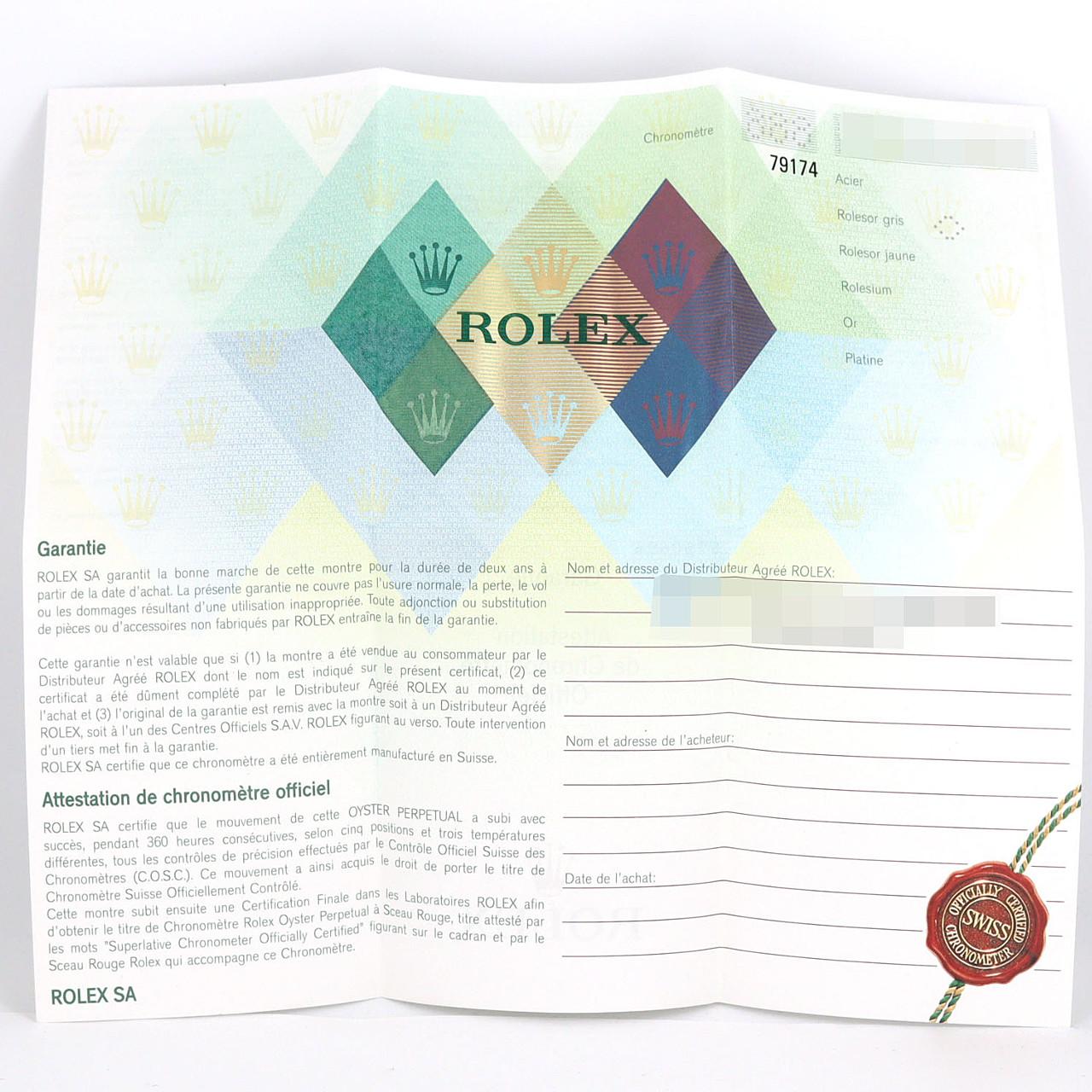 ロレックス デイトジャスト 79174 SSxWG 自動巻 F番