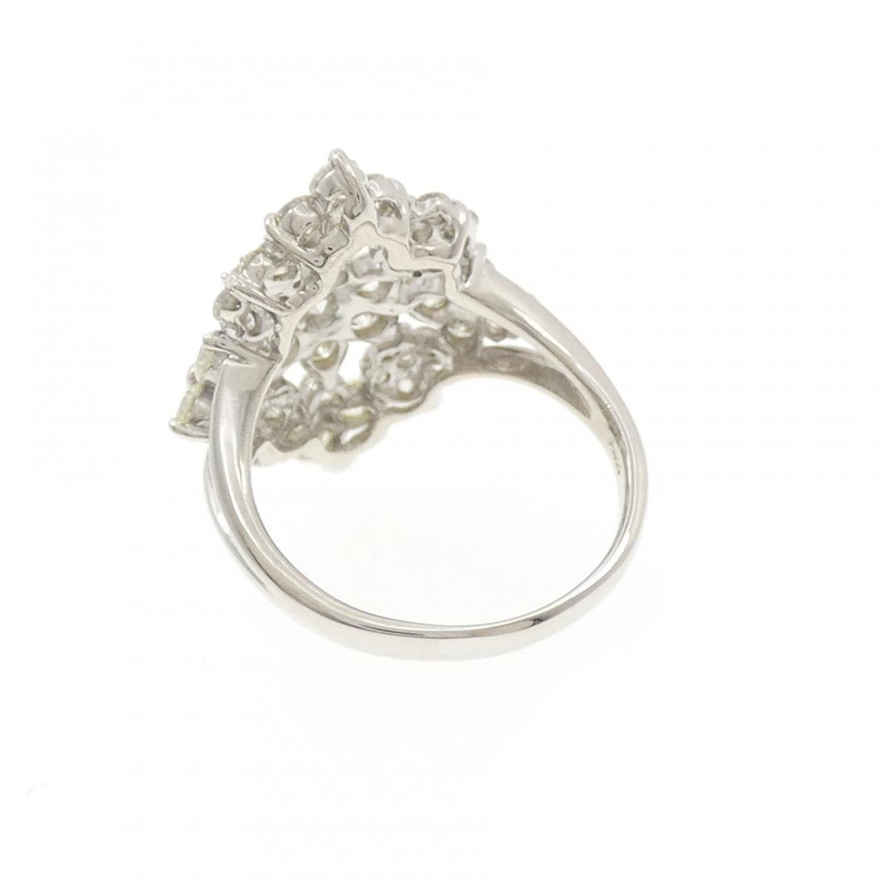 PT900 フラワー ダイヤモンド リング 2.00CT
