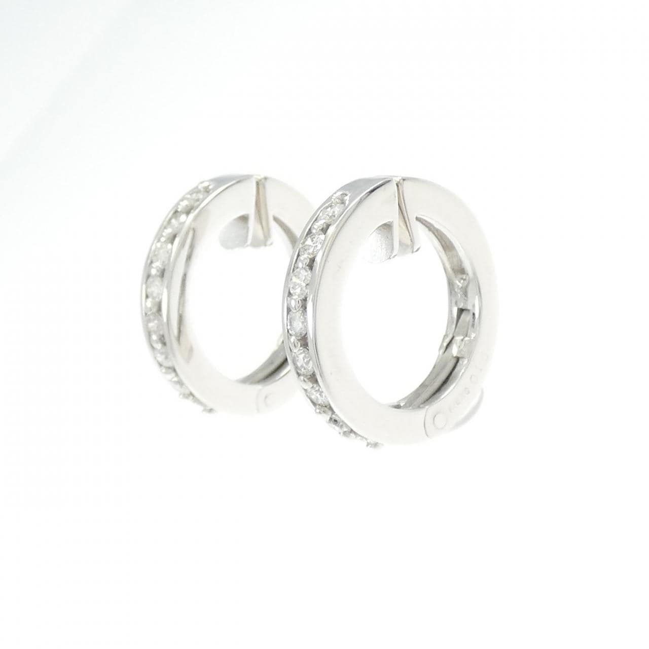 K18WG ダイヤモンド イヤリング 0.30CT