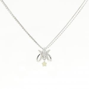K18WG ダイヤモンド ネックレス 0.15CT