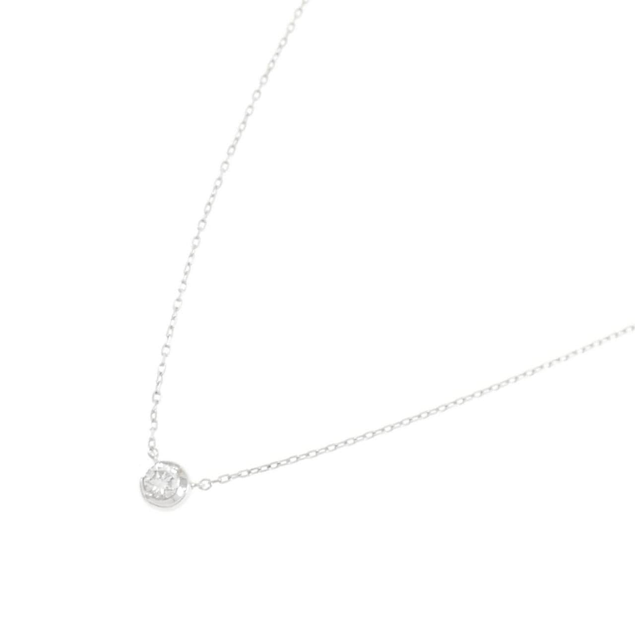 スタージュエリー ムーンセッティング ネックレス 0.06CT