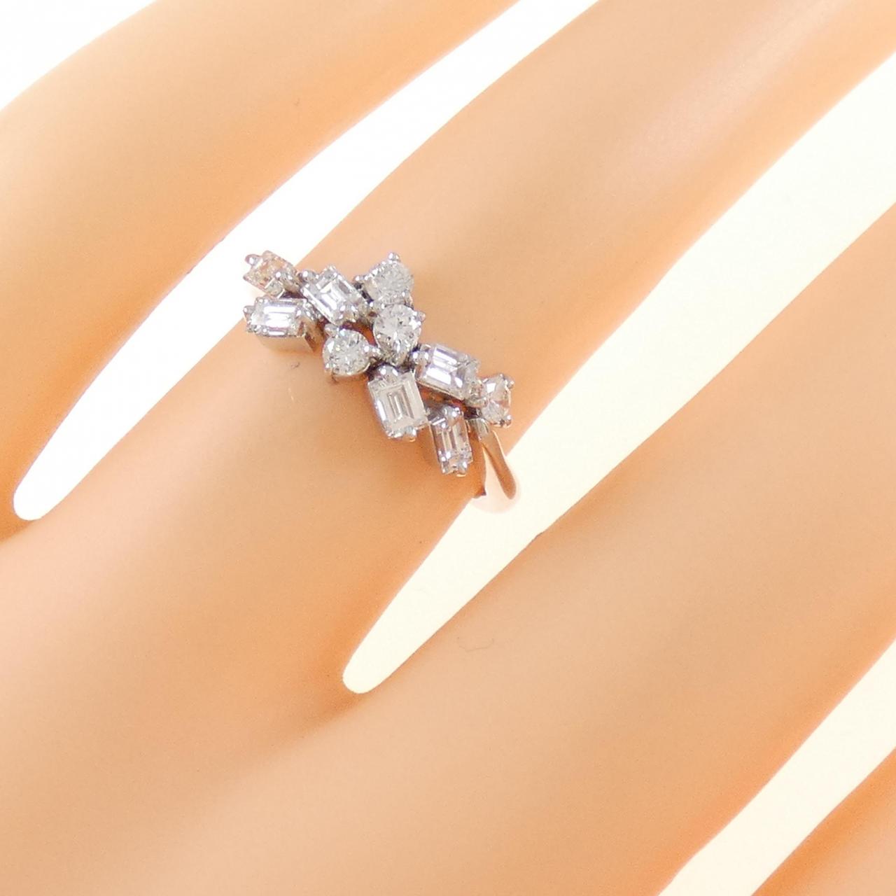 K18WG ダイヤモンド リング 0.42CT