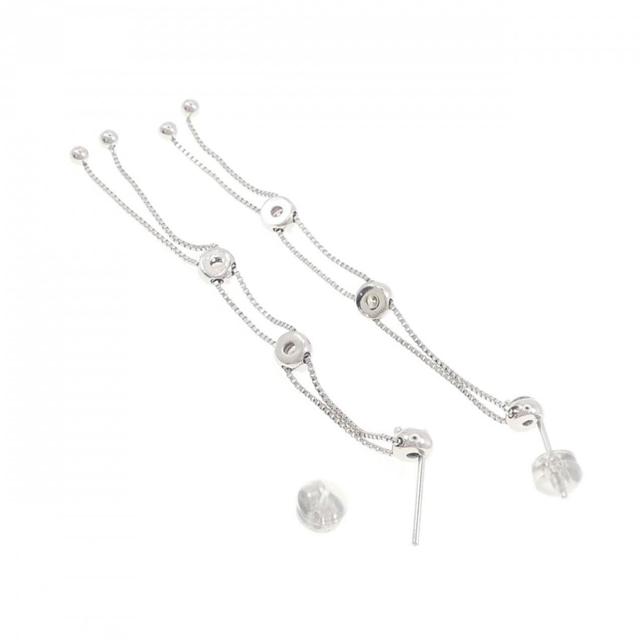 K18WG ダイヤモンド ピアス 0.60CT