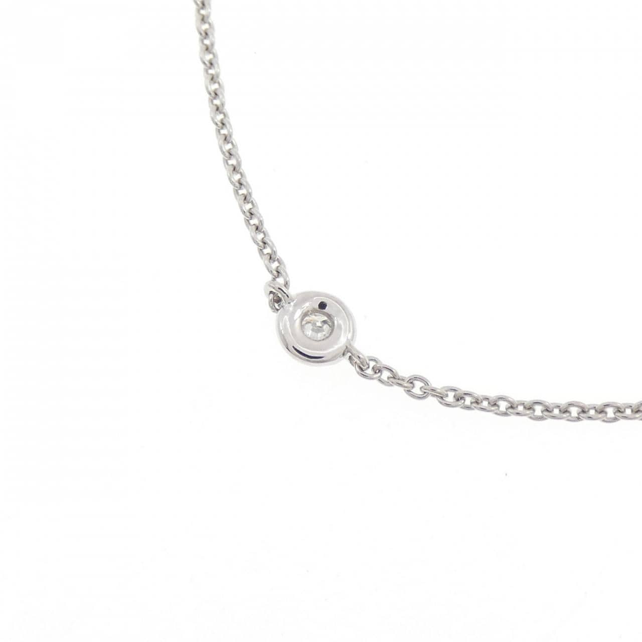 750WG ダイヤモンド ネックレス 0.24CT
