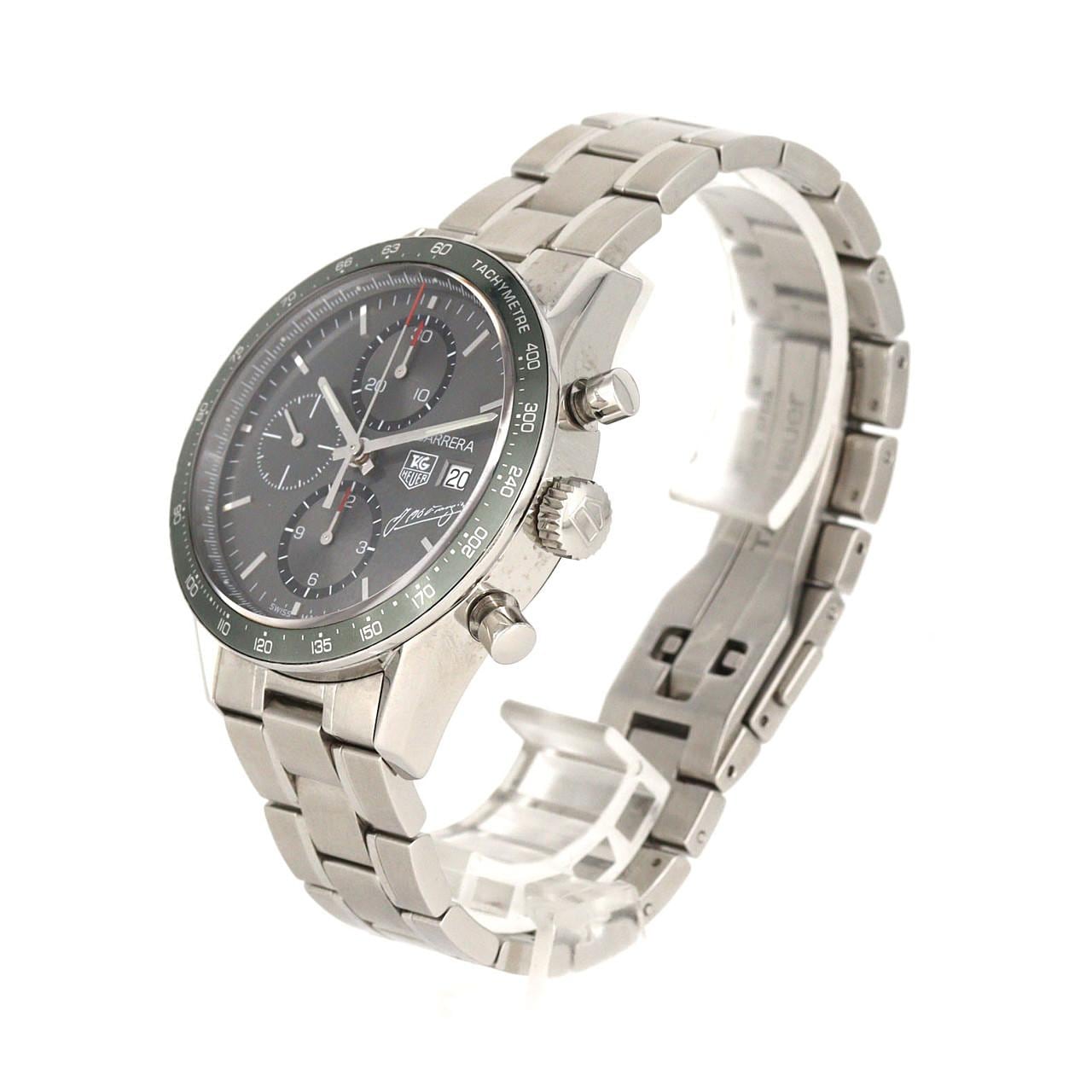 【ノーメンテナンス還元価格】タグ･ホイヤー カレラタキメータクロノグラフ･ファンジオ LIMITED CV201C.FT6007 SS 自動巻