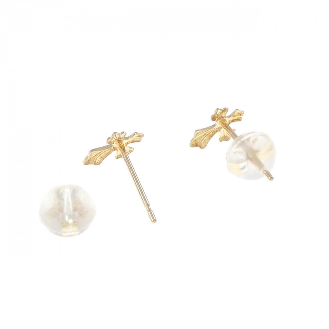 K18YG クロス ピアス